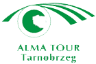 logo ALMA TOUR Biuro Turystyki - wczasy, kolonie, zielone i białe szkoły, obozy językowe i wypoczynkowe, pobyty sanatoryjne, tłumaczenia zwykłe i przysięgłe