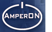 logo AMPERON - instalacje elektryczne, sieci komputerowe, instalacje alarmowe, automatyka