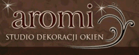 logo STUDIO DEKORACJI OKIEN "AROMI" - zasłony, firany, rolety rzymskie, tkaniny dekoracyjne, szycie firan, zasłon, aranżacja dekoracyjna okien 