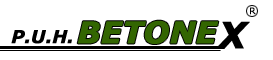logo Posadzki Przemysłowe <br />
P.U.H. "BETONEX" Krzysztof Magdziarz
