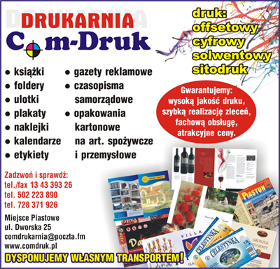 Drukarnia COM-DRUK - Usługi Poligraficzne