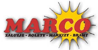 logo MARCO - producent rolet, producent żaluzji pionowych, poziomych, markizy, moskitiery, bramy rolowane
