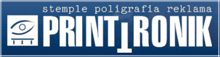 logo PRINT-TRONIK stemple poligrafia reklama