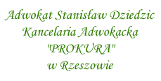 logo Kancelaria Adwokacka PROKURA Adw. Stanisław Dziedzic