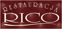 logo Restauracja RICO - pizza, pizza na telefon, restauracja, przyjęcia okolicznościowe, przyjęcia komunijne, przyjęcia kawalerskie, panieńskie