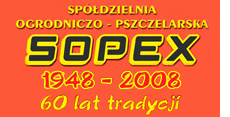 logo Spółdzielnia Ogrodniczo-Pszczelarska SOPEX