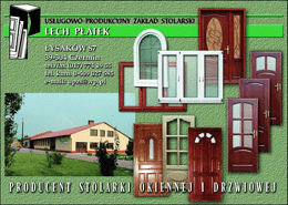 logo Zakład Stolarski Lech Płatek <br /> produkcja drzwi i okien z drewna litego