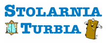 logo STOLARNIA TURBIA - okna, drzwi, parkiety, deski podłogowe, biomasa, hakowce