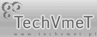 logo TechVmeT Głodzik Witold - cięcie strumieniem wody CNC, obróbka skrawaniem, cięcie tlenem, plazmą, osprzęt do koparek, łyżki, widły